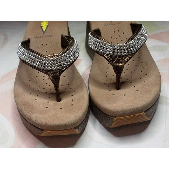 Volatile Tanorama Wedge Platform Flip Flop Sandals size 6 - Picture 6 of 11